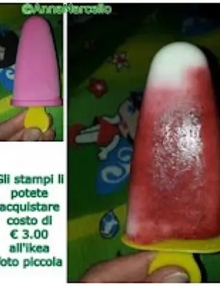 Ricetta Ghiaccioli yogurt e fragole di CucinareLIGHTconAnna