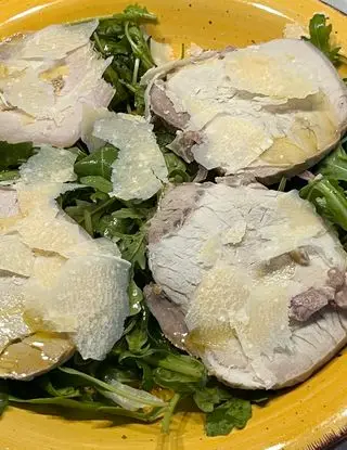 Ricetta Arista al sale su letto di rucola e parmigiano di CucinareLIGHTconAnna