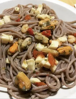 Ricetta Spaghetti di grano saraceno e pesce di CucinareLIGHTconAnna