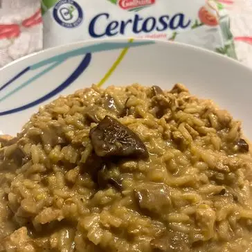 Ricetta Risotto ragù porcini zafferano e certosa di CucinareLIGHTconAnna