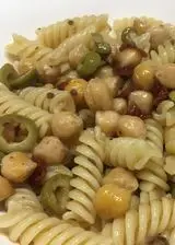 Ricetta Pasta ceci olive e pomodori secchi