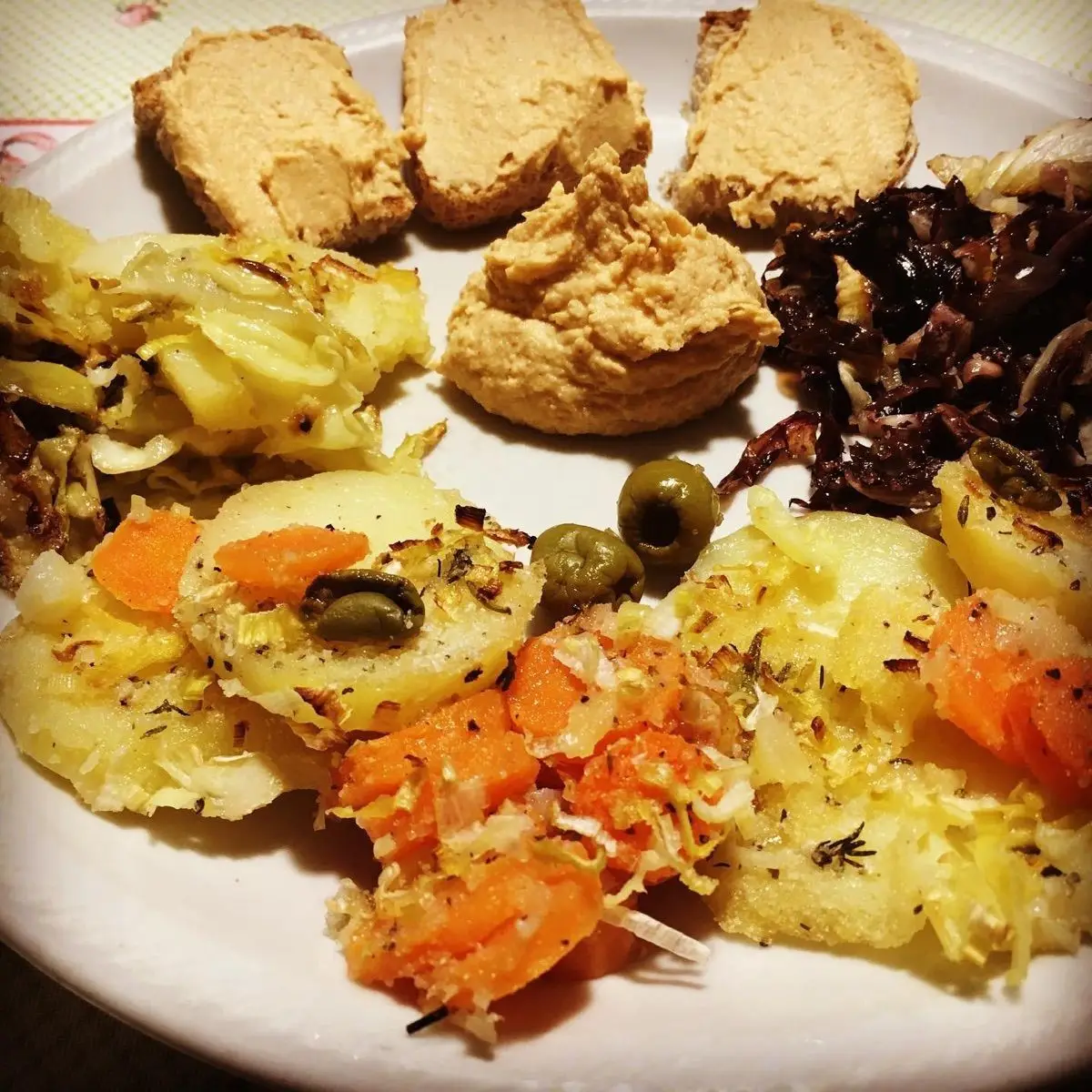 Ricetta Verdure gratinate con humus e crostini di CucinareLIGHTconAnna