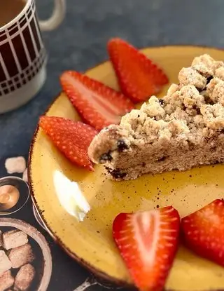 Ricetta Sbricciolata veloce al cioccolato e nocciole di CucinareLIGHTconAnna