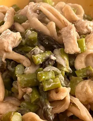 Ricetta Trofie ed orecchiette con asparagi e spada di CucinareLIGHTconAnna