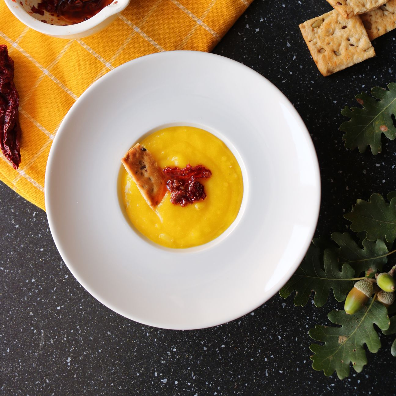 Crema di patate con peperoni cruschi