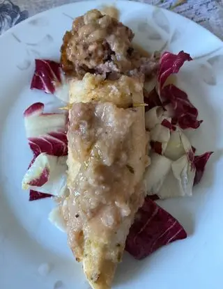 Ricetta Calamaro ripieno con radicchio e pecorino di guccione