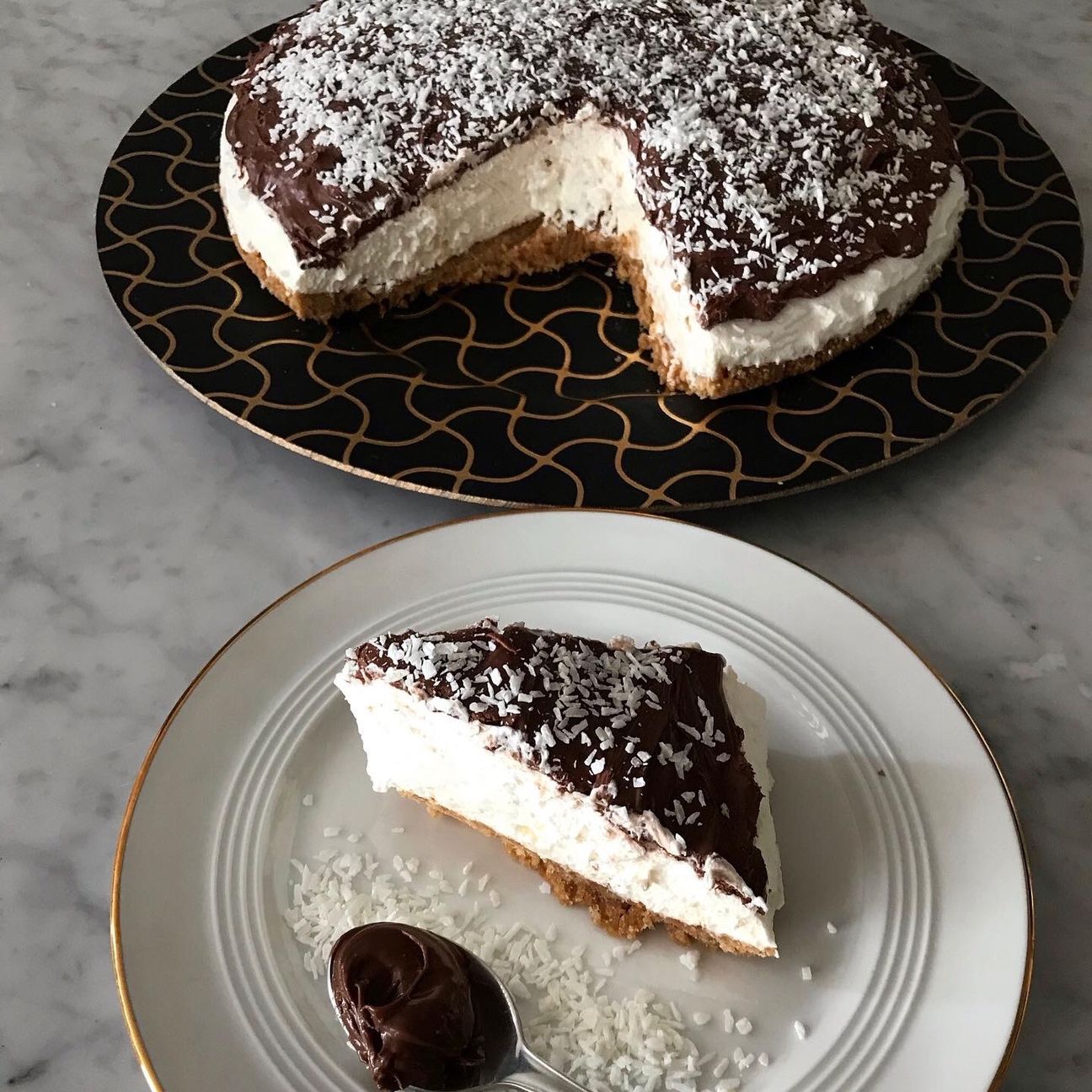Cheesecake cocco e nutella!🥥😍