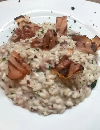 Ricetta Risotto con crema di robiola, radicchio e speck! di midivertoacucinare