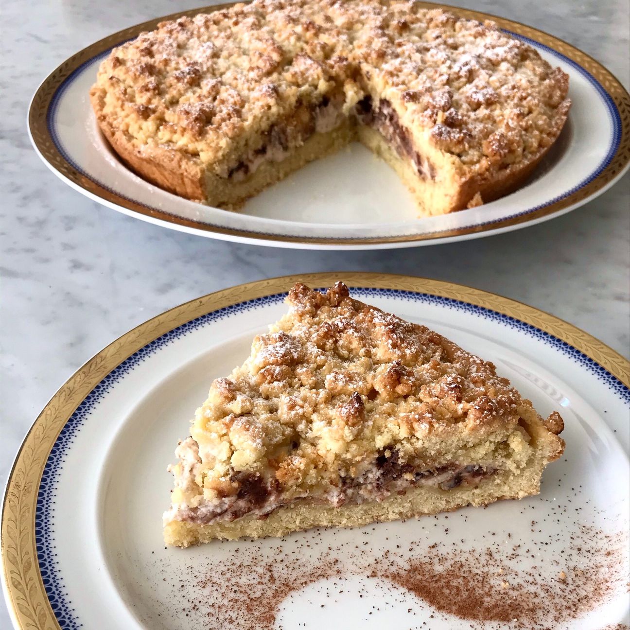 Sbriciolata con ricotta e gocce di cioccolato 😍