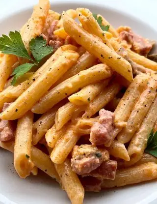 Ricetta Penne alla boscaiola 😍 di midivertoacucinare