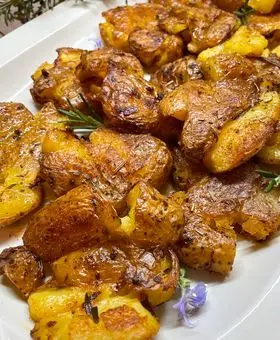 Ricetta Patate schiacciate alla paprika 😋 di midivertoacucinare