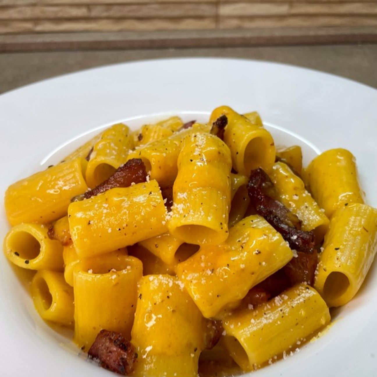 Mezze maniche alla carbonara 💛🤩