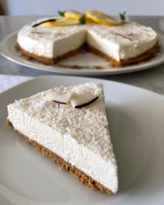 Cheesecake cocco e limone 🥥🍋