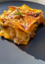 Ricetta Lasagna con zucca, salsiccia e scamorza affumicata #apranzodainonni