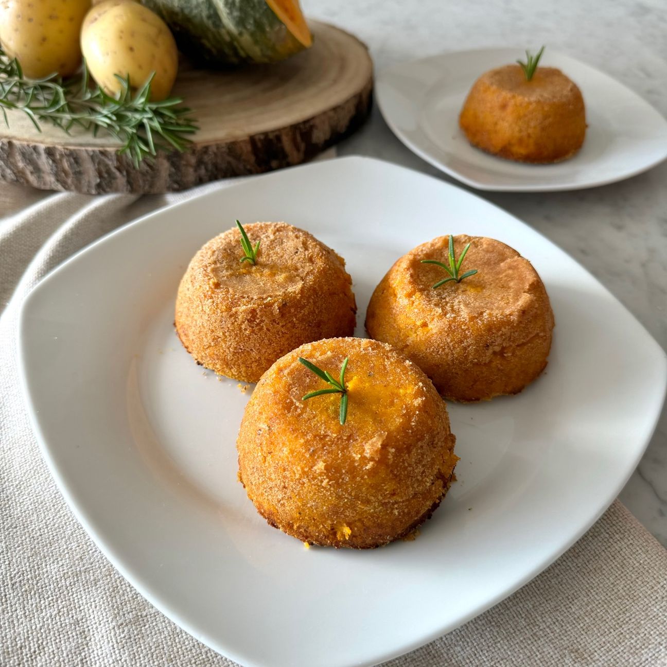 Tortini di patate e zucca
