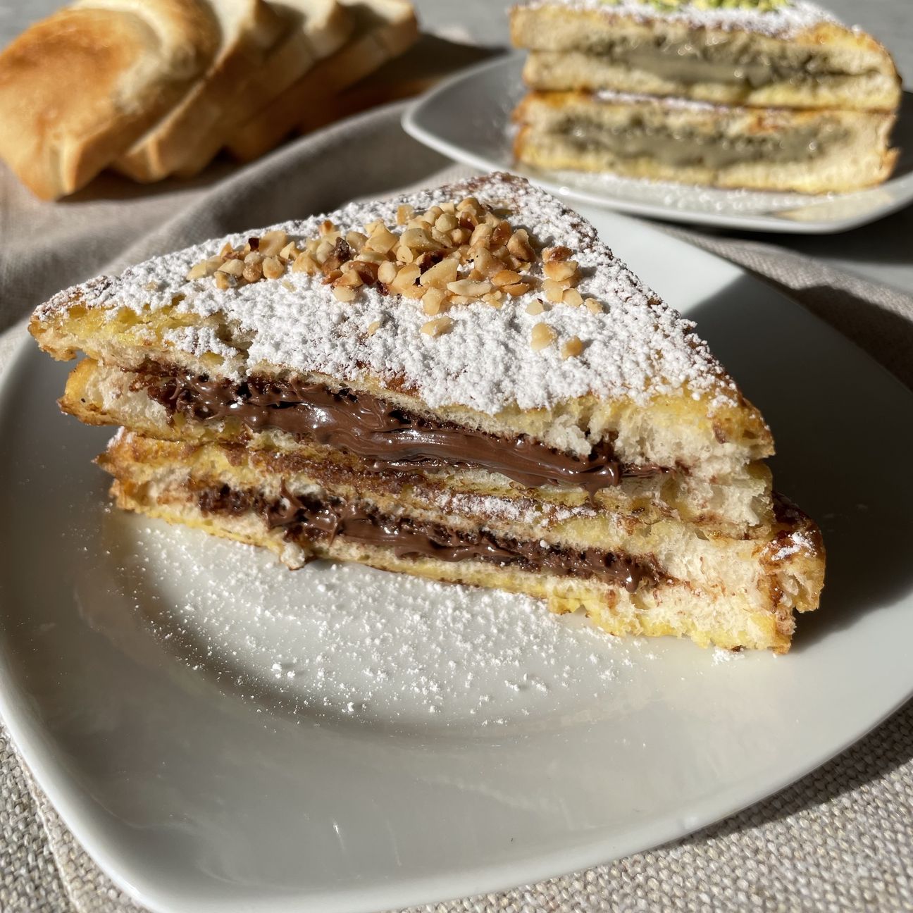 Nutella e Pistacchio French Toast