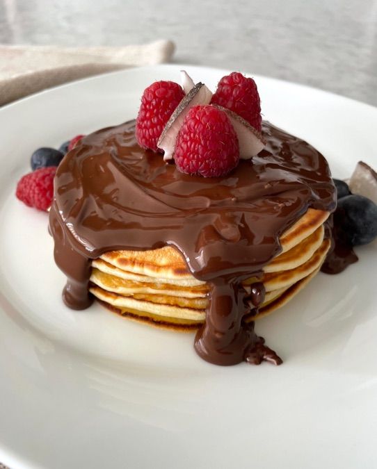 Pancakes allo yogurt, cocco e cioccolato 🥥🍫