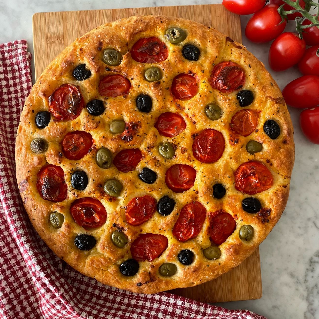 Focaccia pugliese🍅