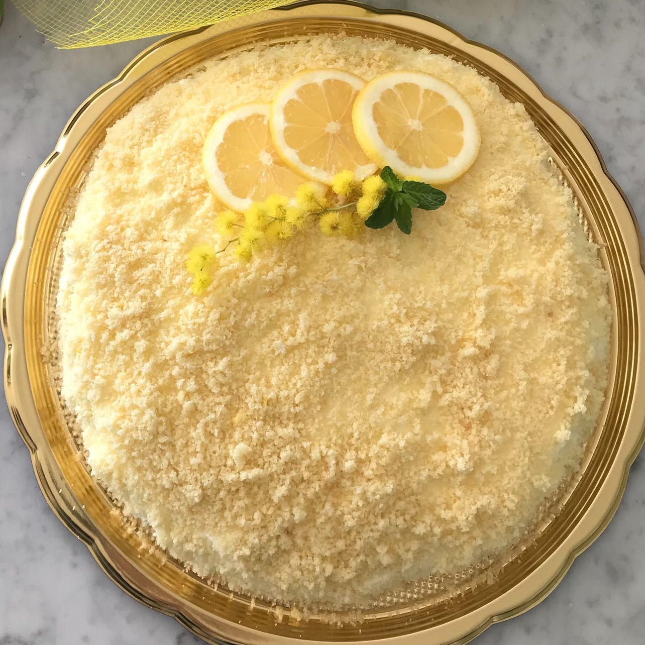 Torta mimosa al limone 🍋