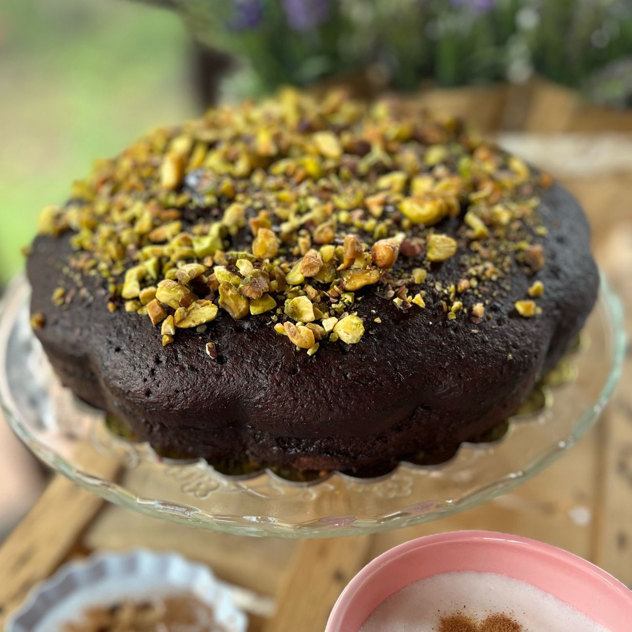 Torta al cioccolato con pistacchi 😍