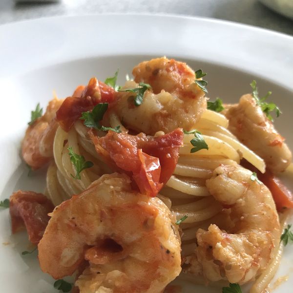 Spaghetti Con Gamberi E Pomodorini - Al.Ta Cucina | Deby_burg