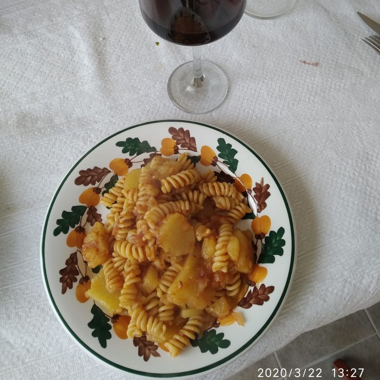 Fusilli all'origano con patate