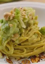 Ricetta Tagliolini di ceci con crema di broccoli e nocciole tostate