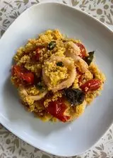 Ricetta Cous cous di pesce alla trapanese con zafferano