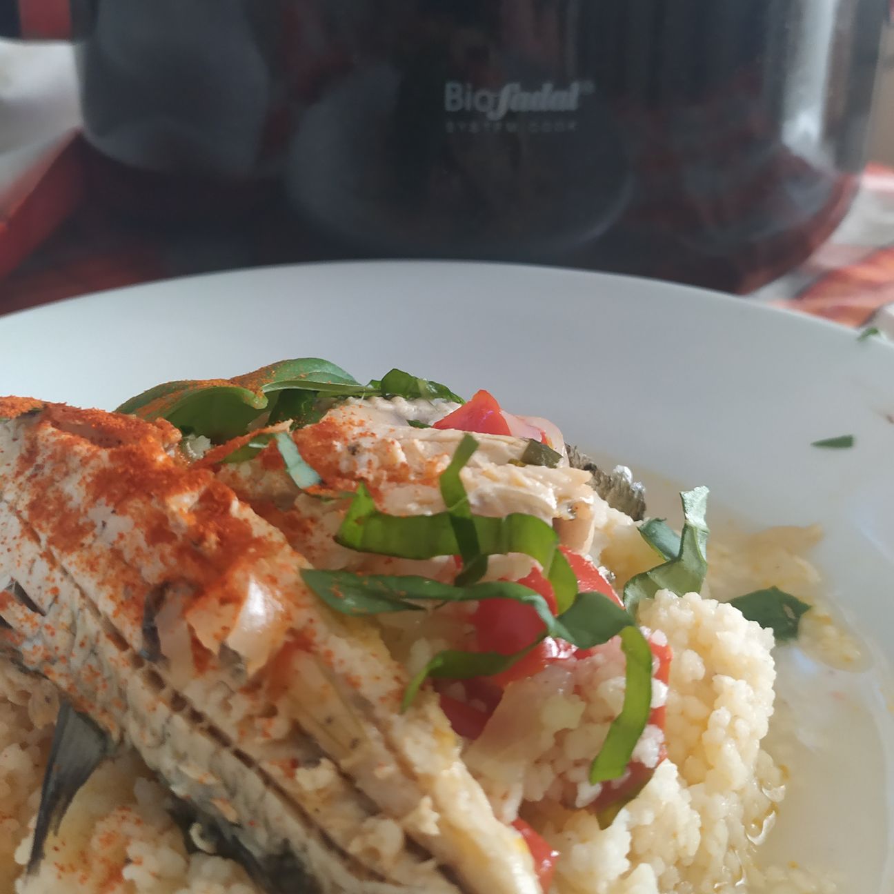 Cous cous con brodetto di pesce aguglia🐟