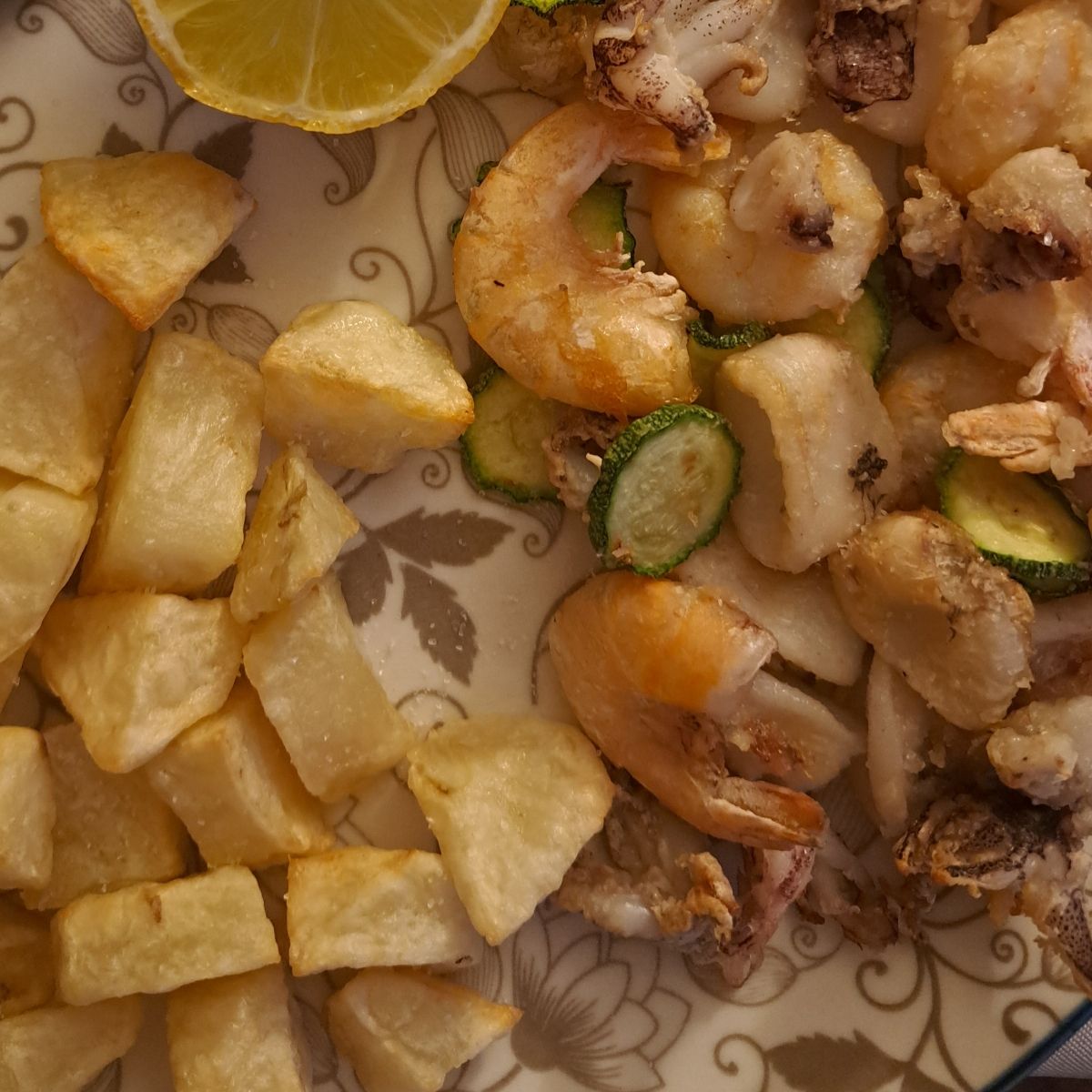 Fritto misto in friggitrice ad aria