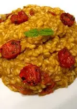 Ricetta Risotto al pesto di basilico e pomodorini confit💚❤