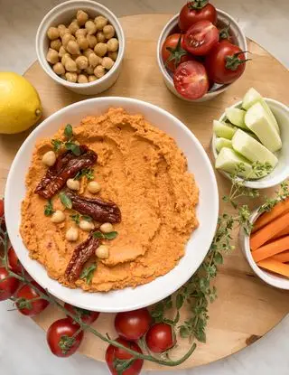 Ricetta Hummus ai pomodori secchi  di granidipepe