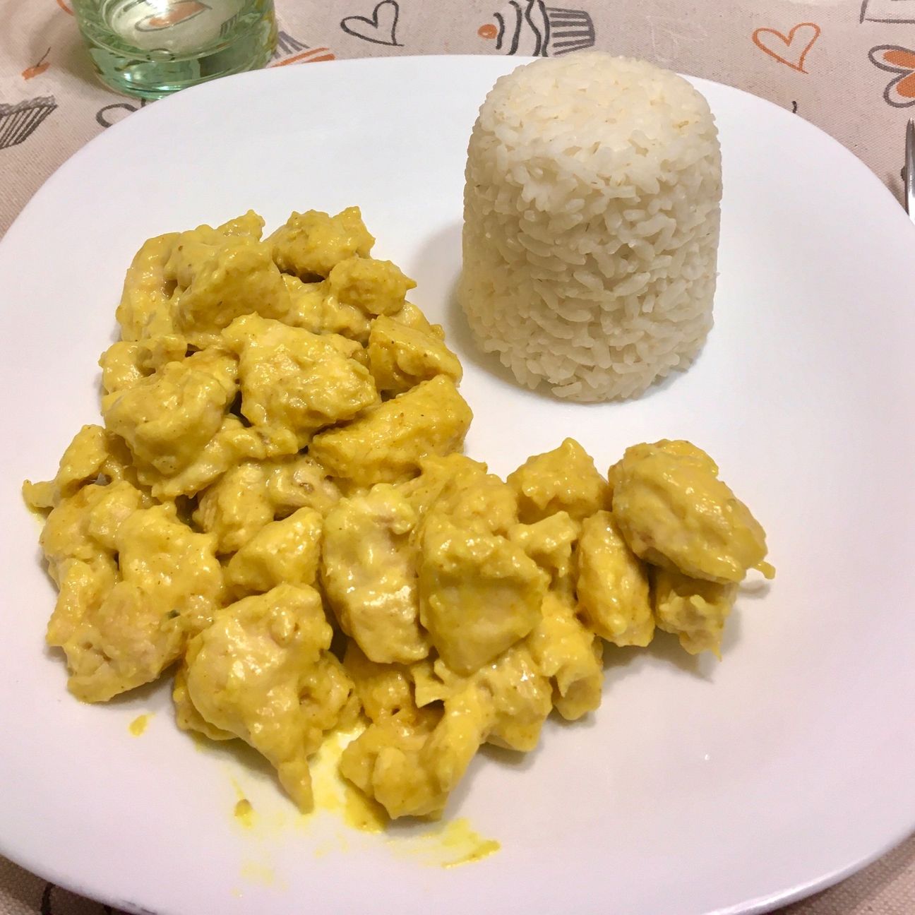 Pollo al Curry con Riso