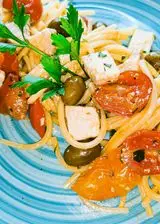 Ricetta Spaghetti con pesce spada e olive taggiasche