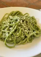 Ricetta Linguine al pesto di rucola