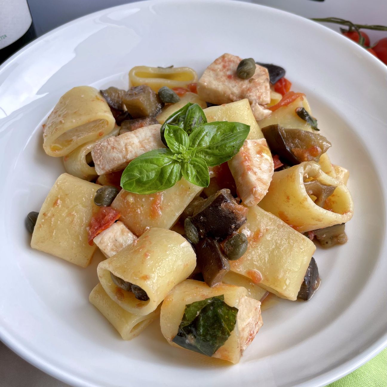 Calamarata con Pesce Spada e Melanzane