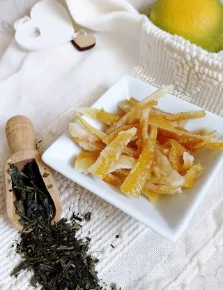Ricetta Scorze di limone al tè verde di pupiepappe
