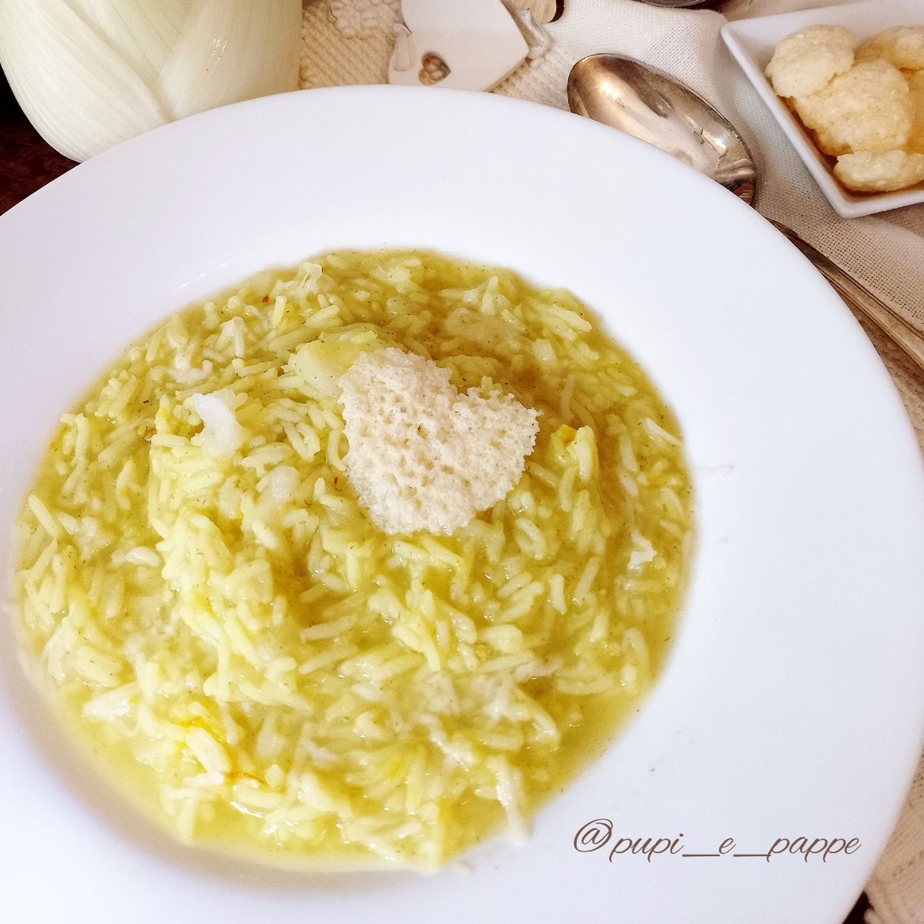 Risotto al finocchio e zafferano