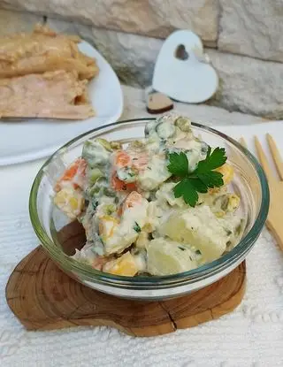 Ricetta Insalata di verdure cotte, tonno e maionese di pupiepappe