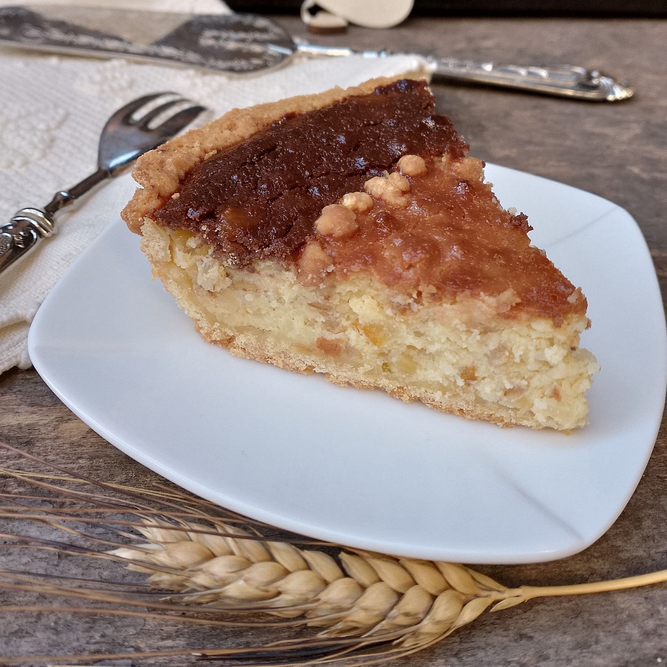 Pastiera senza strisce