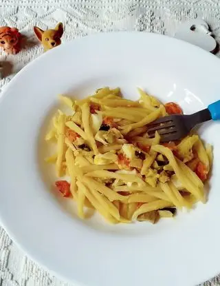 Ricetta TROFIE ALLE VERDURE, MOZZARELLA E TUORLO di pupiepappe