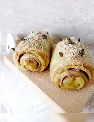 Ricetta Rotolini di pane al pesto e crudo di pupiepappe