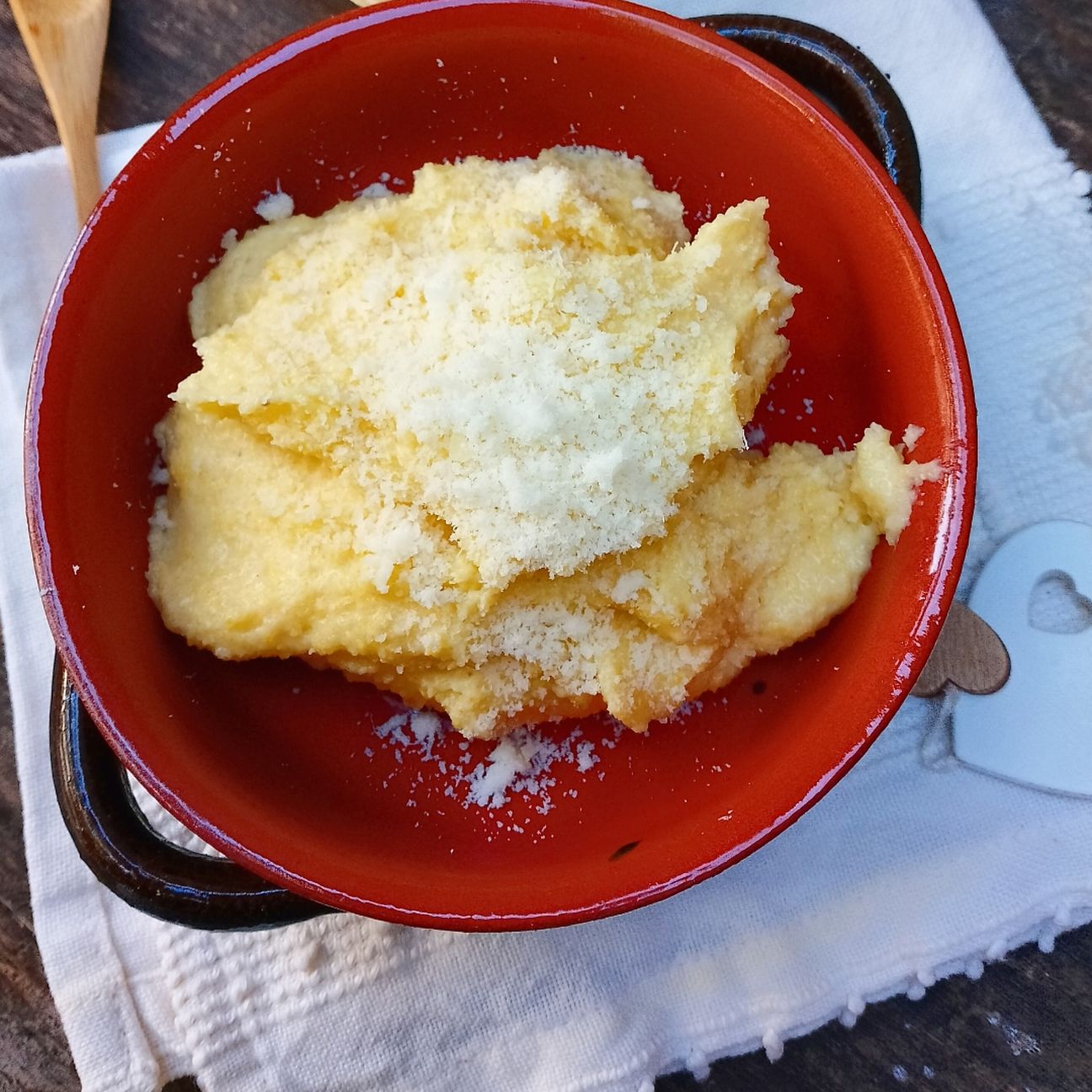 Polenta al latte e formaggi