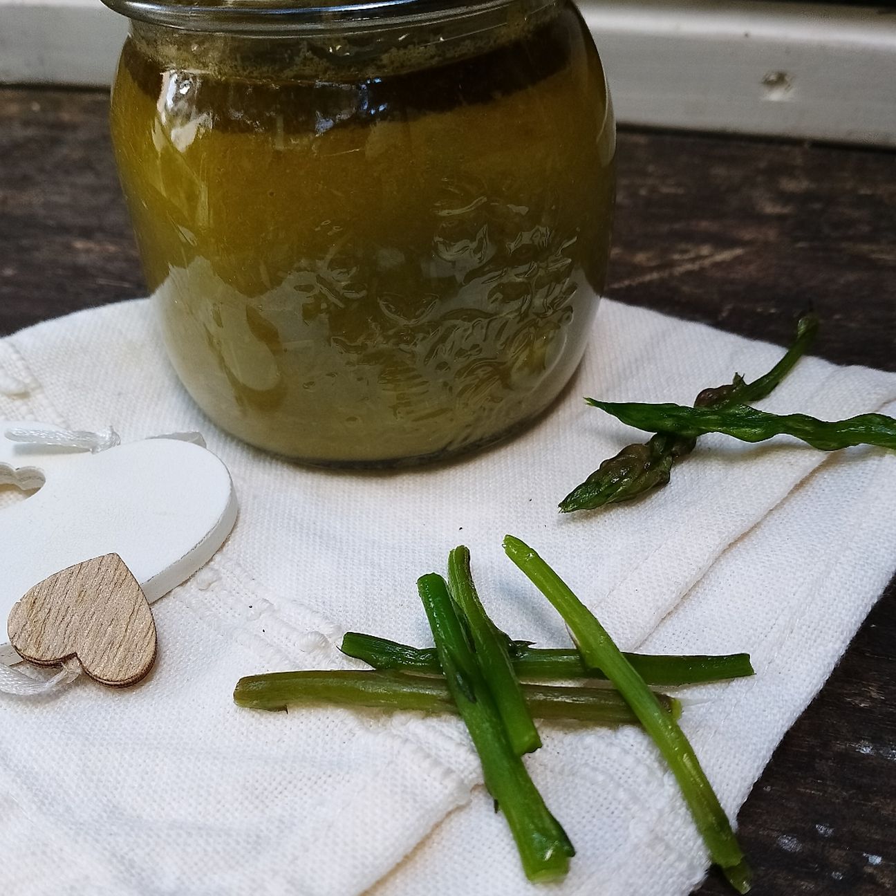 Crema di asparagi selvatici.