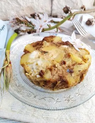 Ricetta Tortino con asfodelo, patate e dolce sardo di pupiepappe