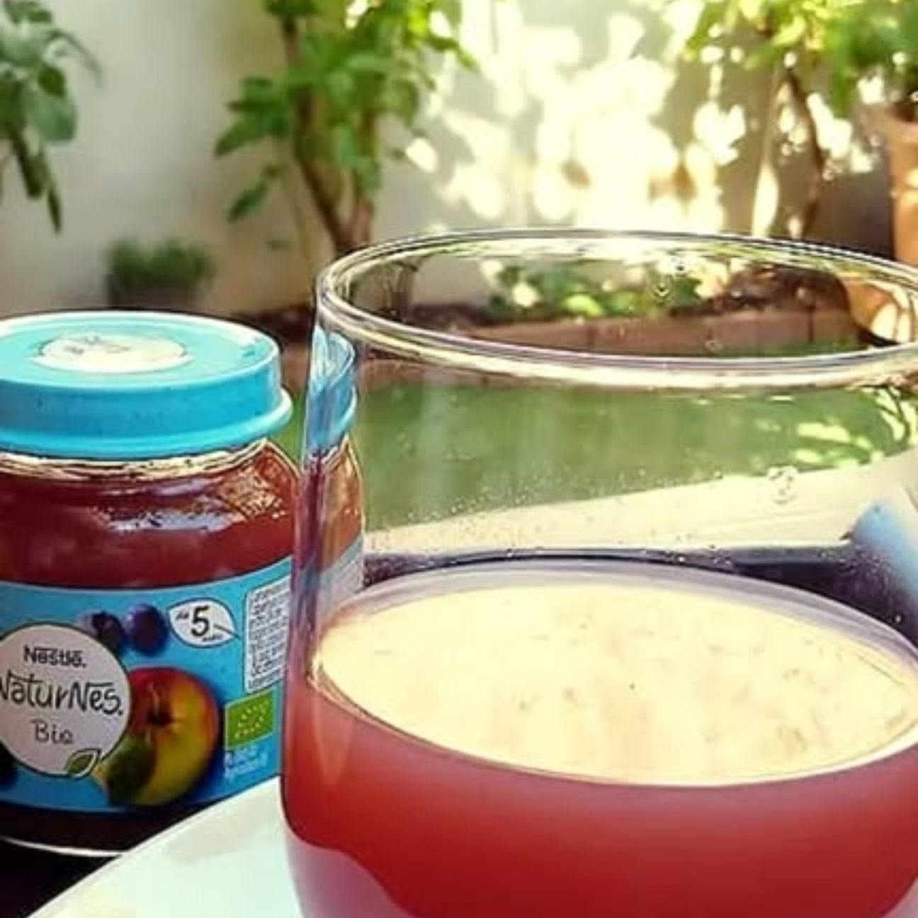 Succo di omogeneizzato alla frutta.