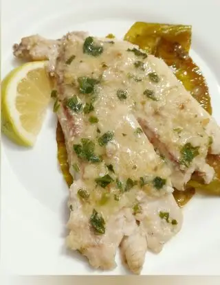 Ricetta Pesce Corvina su foglie di limone di pupiepappe