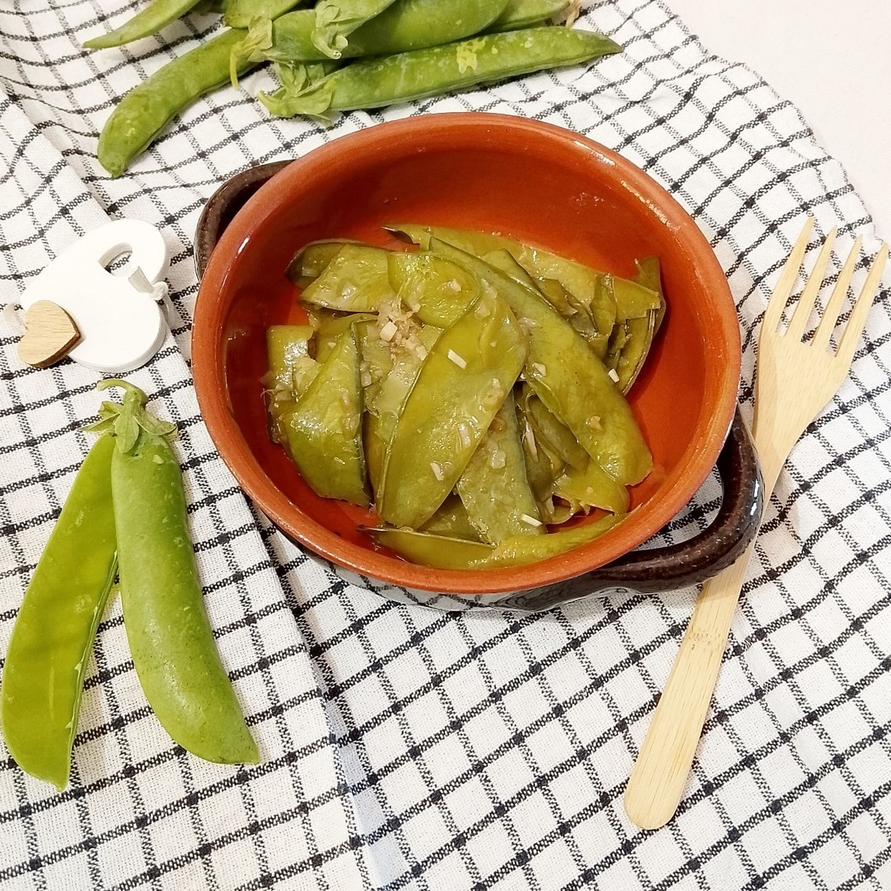 Baccelli di Piselli in padella