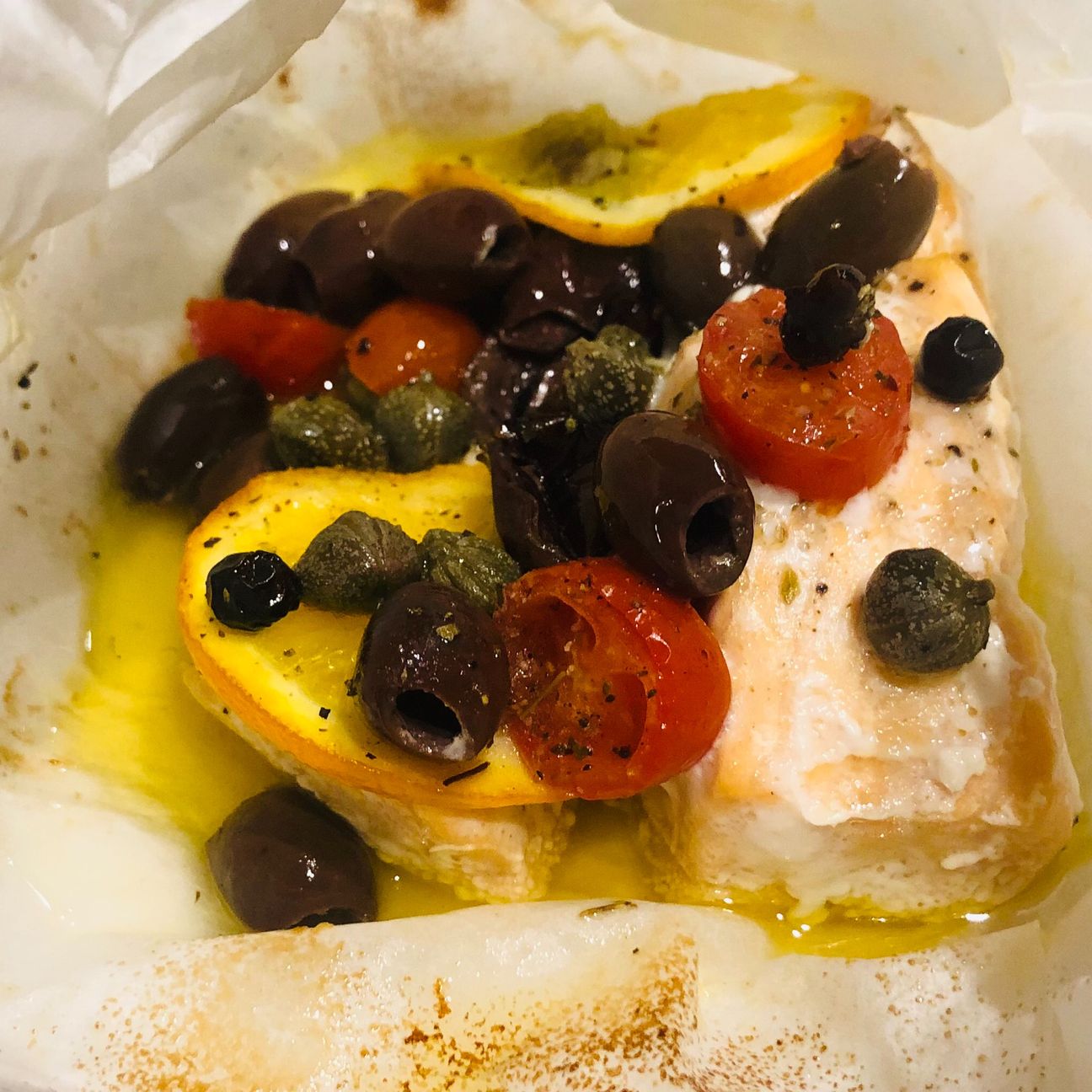 Salmone in cartoccio