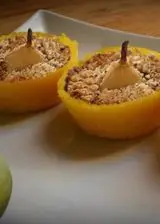 Ricetta Crumble di pere in cestini di polenta dolce